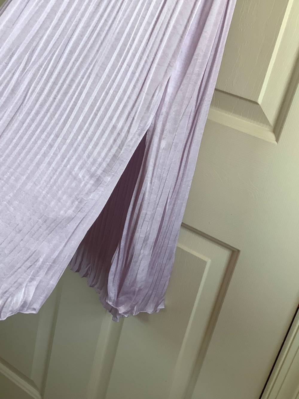 Vince Crushed Satin Midi Dress Violetta Light Violet SZ 1X - Picture 11 of 16